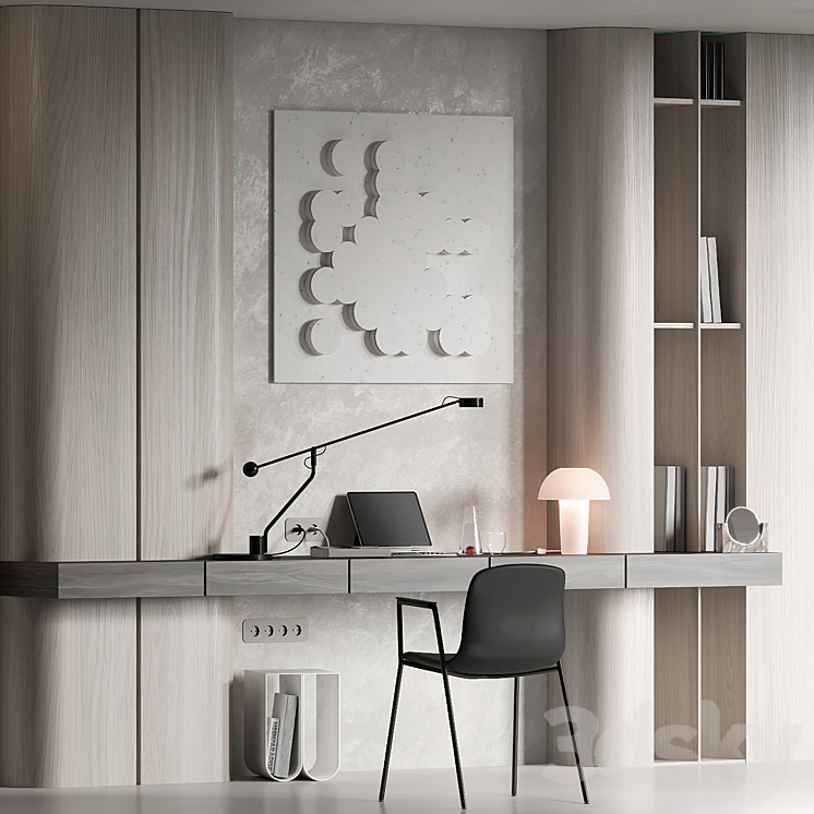 Workplace 056 3D Model Free