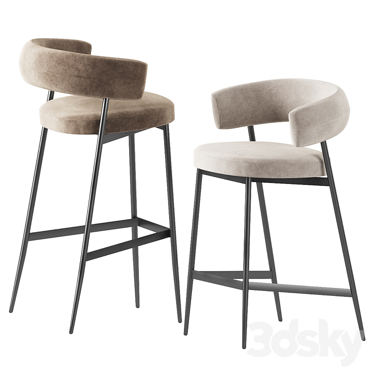 Nena Bar Stool 3D Model