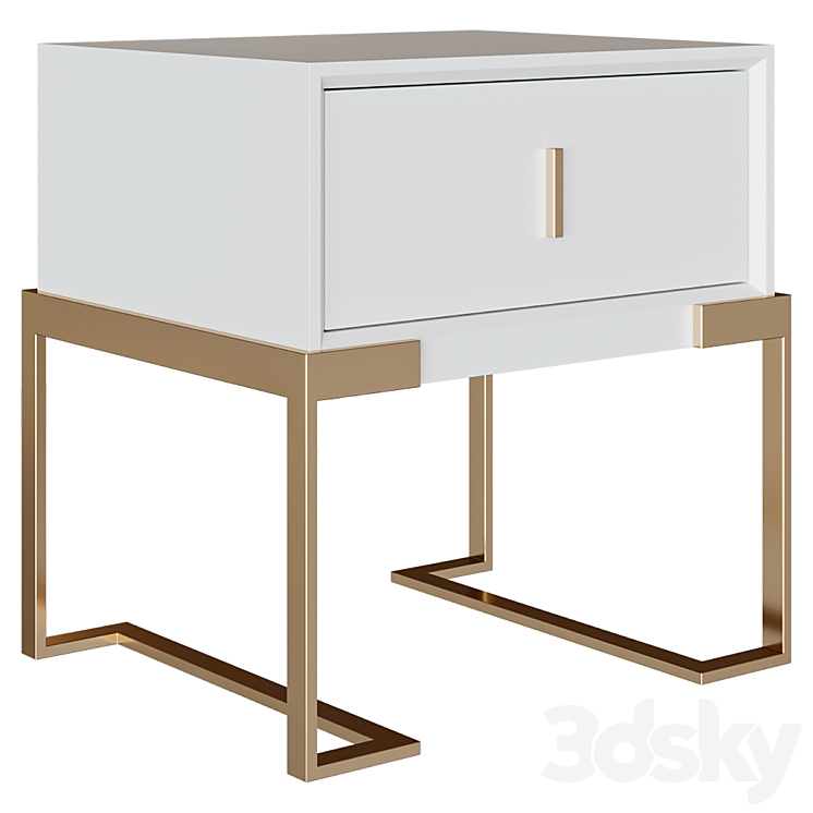 Bedside table Brescia 3D Model