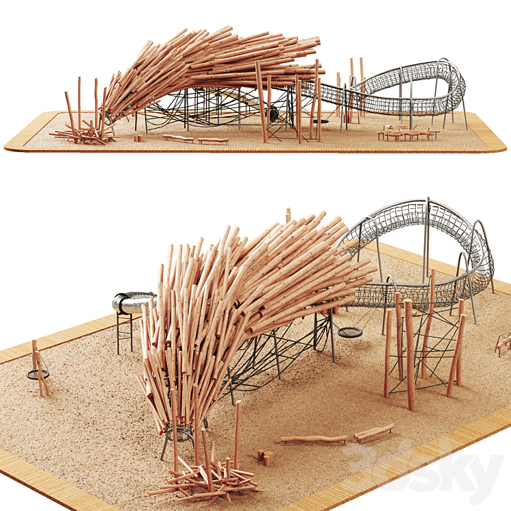 Log playground 5 3D Model