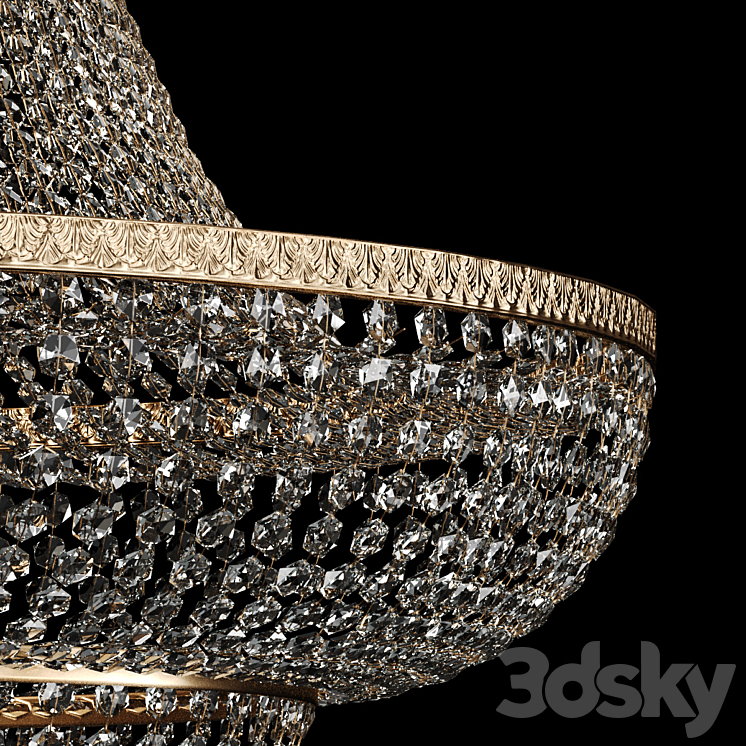 Chandelier Crystal chandelier 3DS Max Model - thumbnail 2