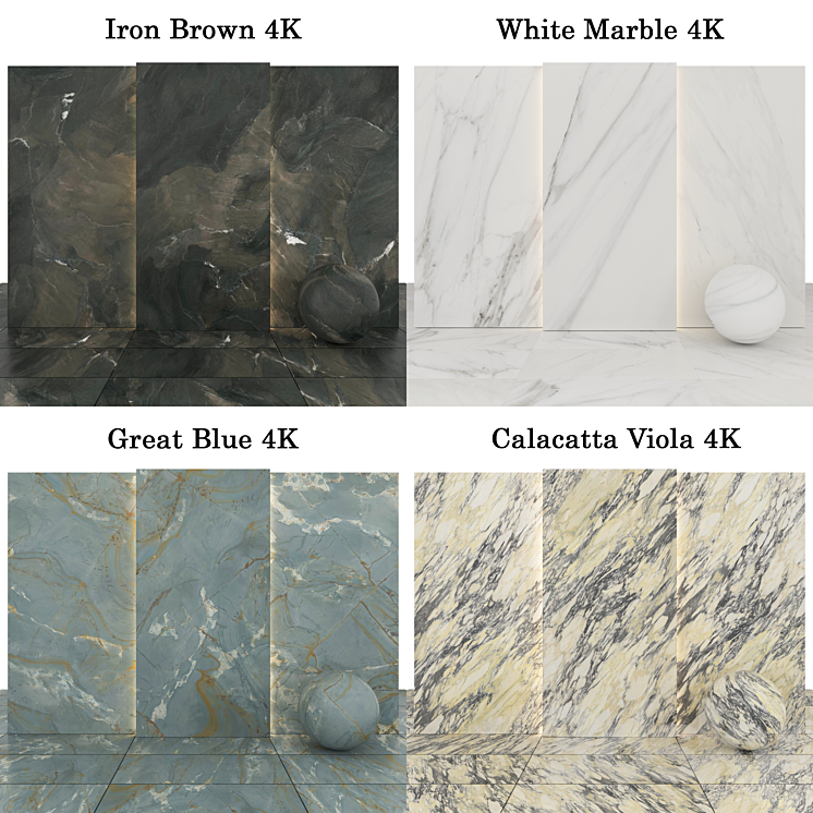 Collection Marble 76 3DS Max Model - thumbnail 2