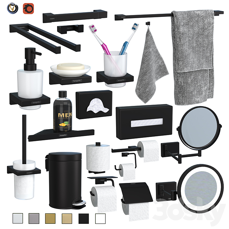 Hansgrohe AddStoris Accessory Set (20 pcs) Free Download