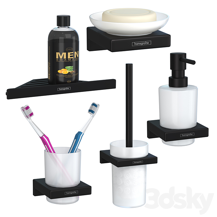 Hansgrohe AddStoris Accessory Set (20 pcs) 3D Model