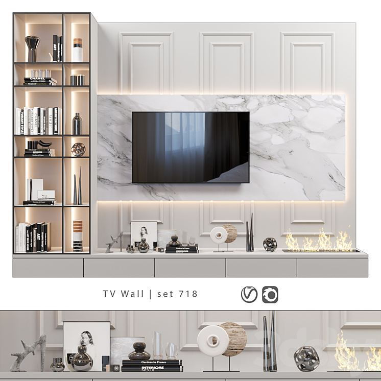 TV Wall | set 718 Free Download