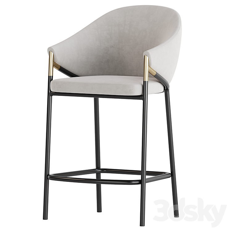 Euler Counter & Bar Stool Chair 3D model