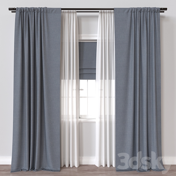 Curtain A299 3D Model