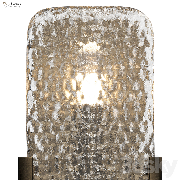 Crate & barrel – Belmont Double Bulb Glass Wall Sconce 3DS Max - thumbnail 2