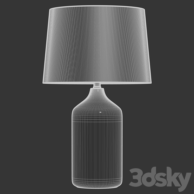 Zara Home – The black ceramic base lamp 3DS Max Model - thumbnail 2
