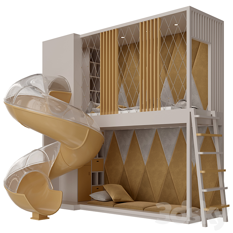 Children Furniture Set 05 3D Model