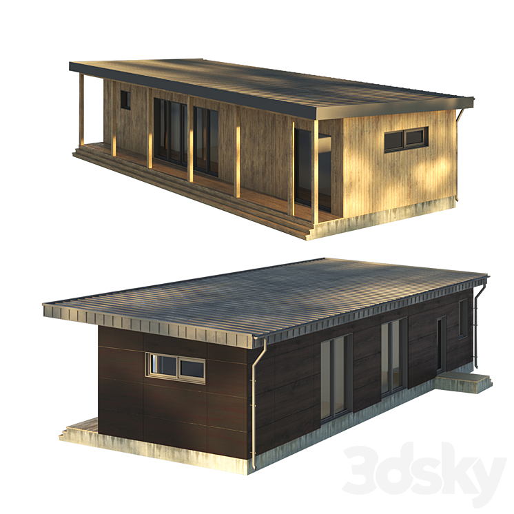 barn house 3D Model