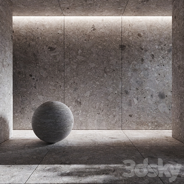 Gre Grigio porcelain tile 3D Model