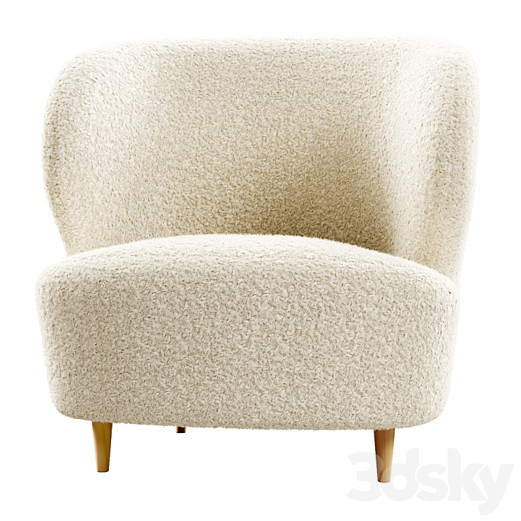 Stay Lounge Chair 3DS Max Model - thumbnail 2