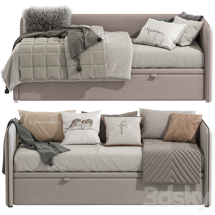 Sofa bed Simple 289 3DS Max Model - thumbnail 2