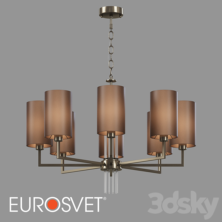 OM Pendant lamp Eurosvet 60134/8 Soffio - Pendant light - 3D model