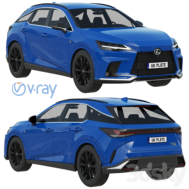 Lexus RX 500h F-Sport 2023 Free Download