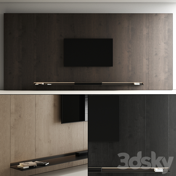TV wall 11 3D Model