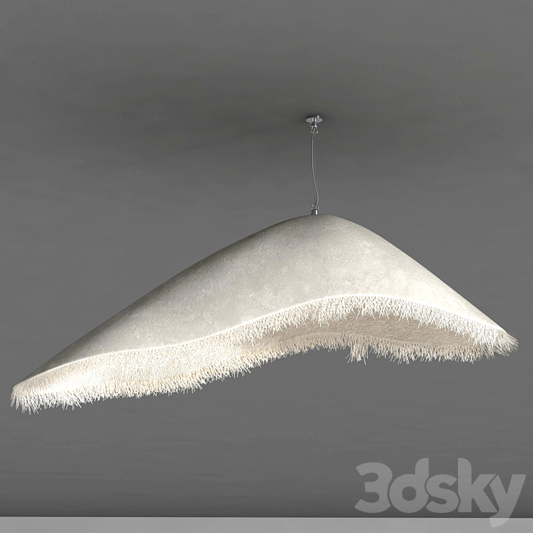 Karman fiberglass pendant lamp moby dick 3DS Max - thumbnail 2