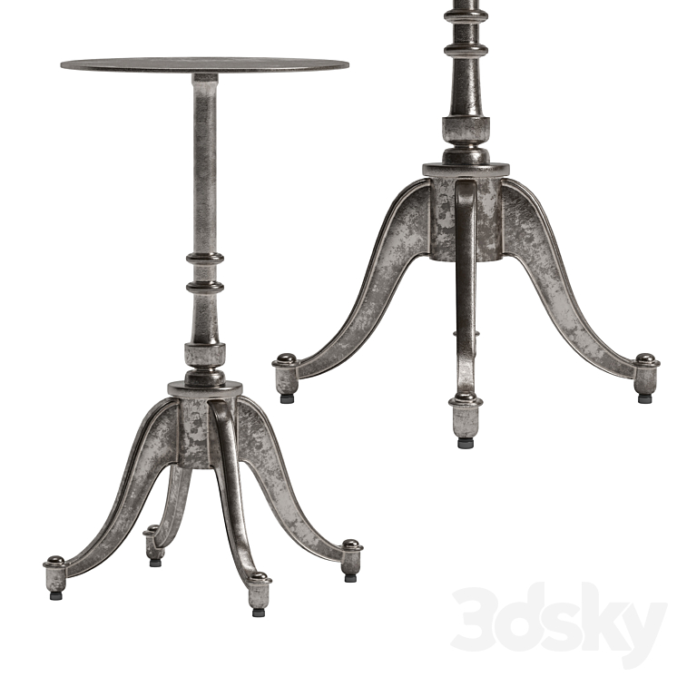 CRANK Le Petit French Dining Base 4 Legs Table 3D model