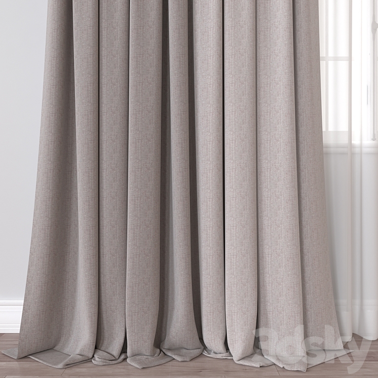 Curtain A351 3D Model
