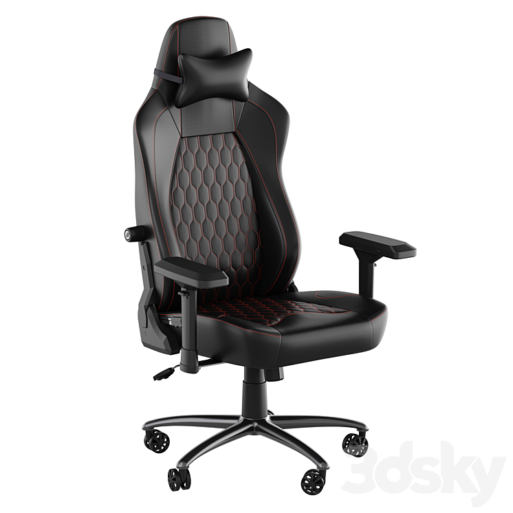Ergonomic High Back Gaming Chair with Armrests Headrest Pillow and Adjustable Lumbar Support SY-088 Flash Furniture 3DS Max - thumbnail 1