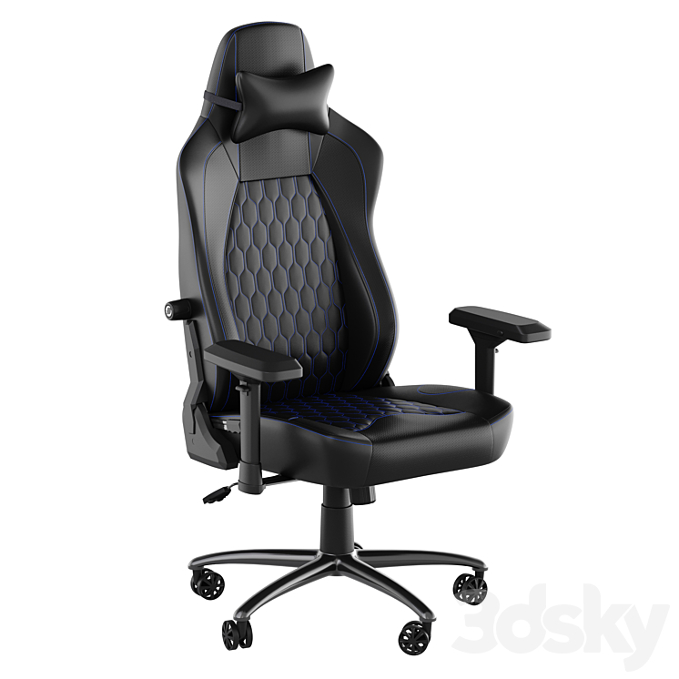 Ergonomic High Back Gaming Chair with Armrests Headrest Pillow and Adjustable Lumbar Support SY-088 Flash Furniture 3DS Max - thumbnail 2