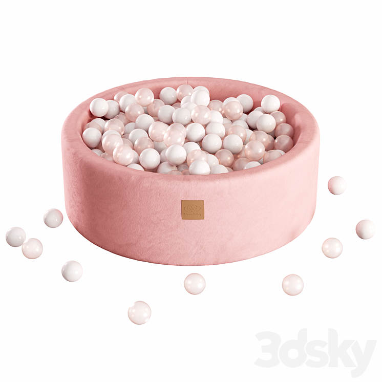 Dry pool BABY BALL PIT from MEOWBABY 3DS Max - thumbnail 2