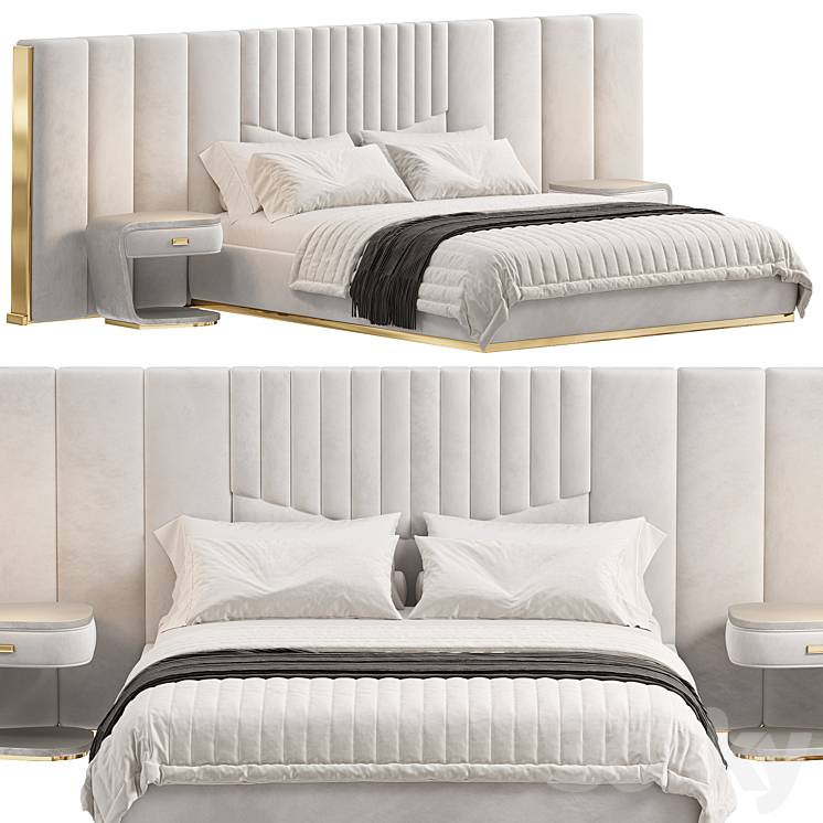 Prisma Grilli Bed by Justform 3D Model