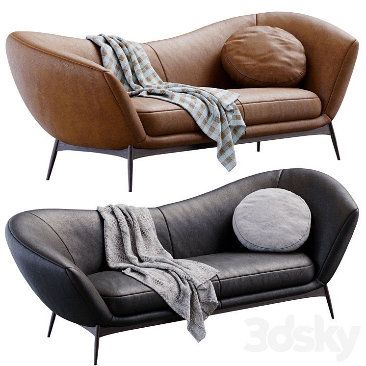 Sofa Oltremare By Saba 3DS Max Model - thumbnail 2