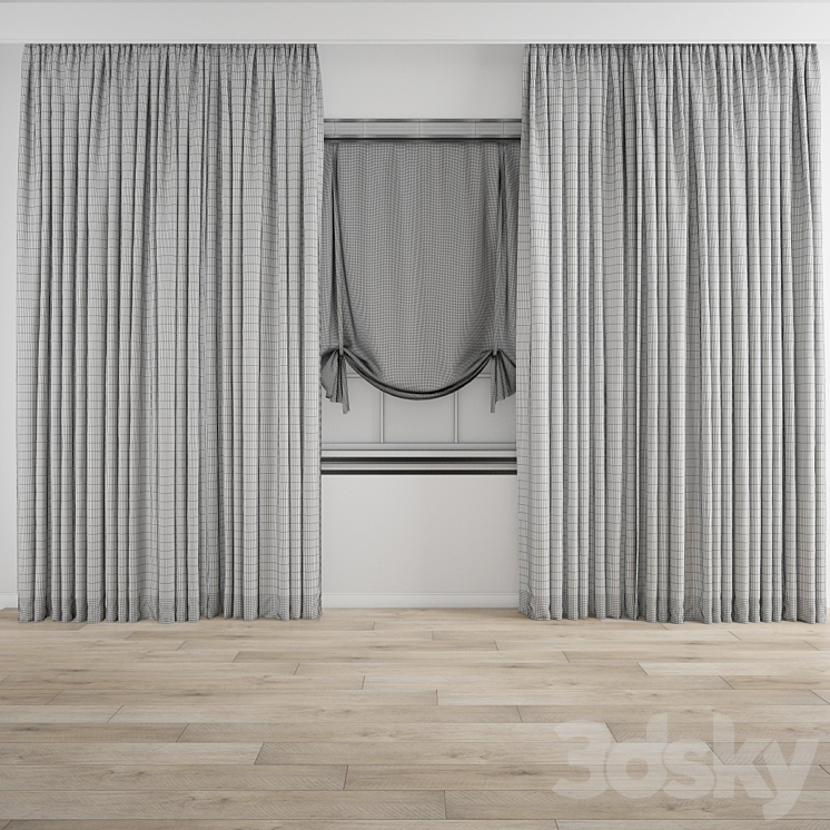 Curtain 702 3D Model
