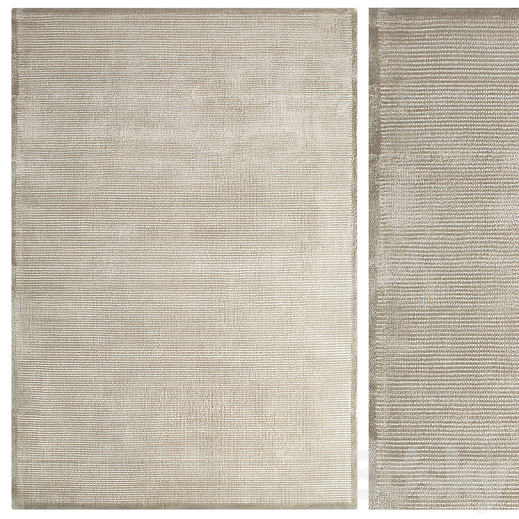 Carpet set 24 - Beige Wool Rug \/ 6K 3D Model Free