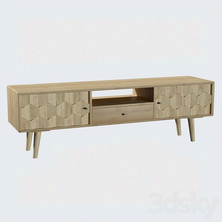Low tv stand BANGALORE Sideboard & Chest of drawer 3D model