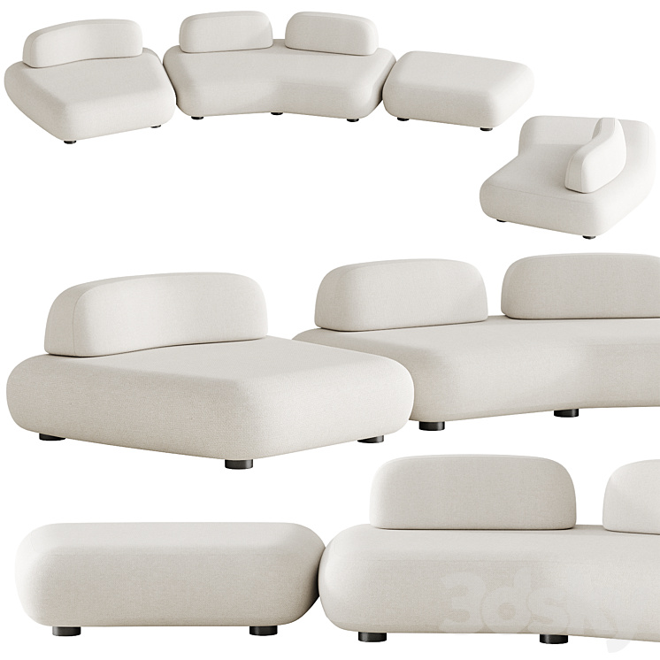 Art nova Curve sofa module 1 Free Download