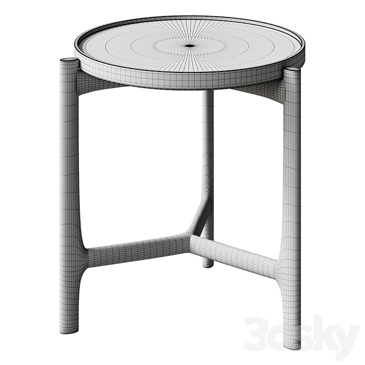 coffee table LaRedoute 3DS Max Model - thumbnail 2
