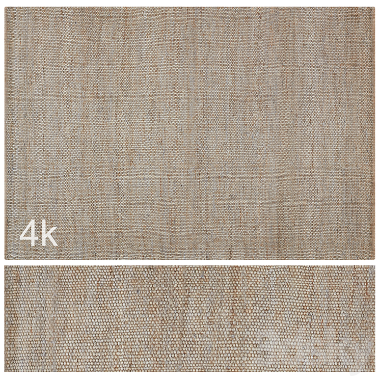 Carpet set 56 – Braided Jute \/ 4K 3DS Max - thumbnail 1