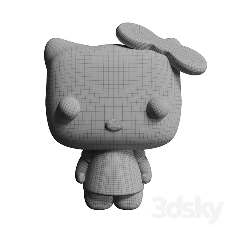 Hello Kitty Toy 3D Model hello-kitty-toy-3d-model