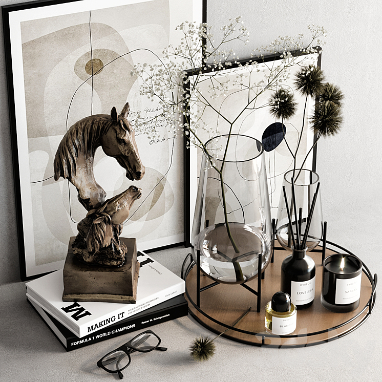 Decorative set 31 3D Model Free