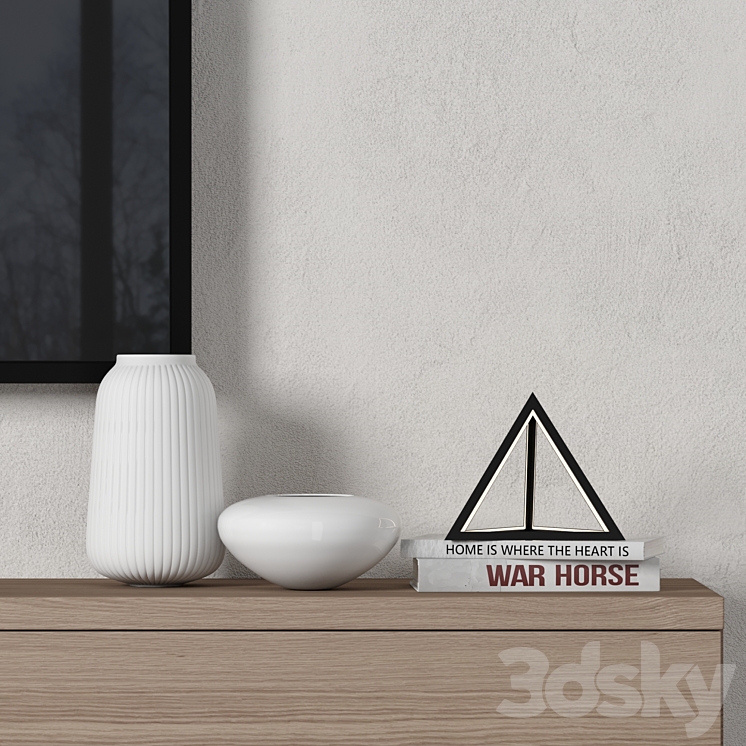 TV Wall 102 3D Model Free