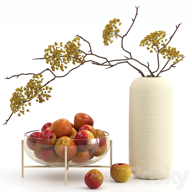 Vase with apples Free Download