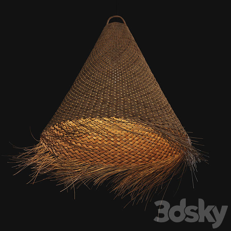 Palm leaf chandelier WESOKO 3DS Max Model - thumbnail 2