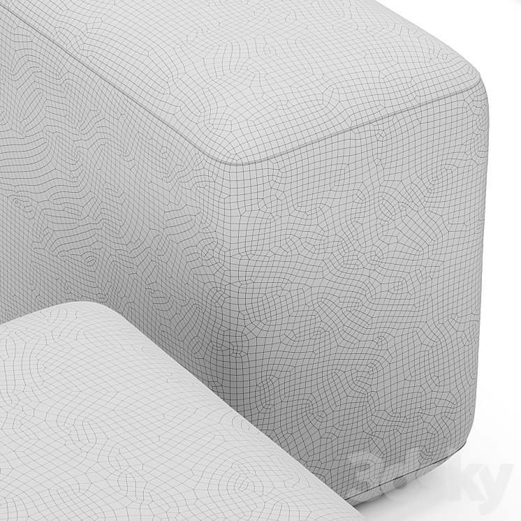 OM Aatom The One Sofa Modules Back Sofa 3D model