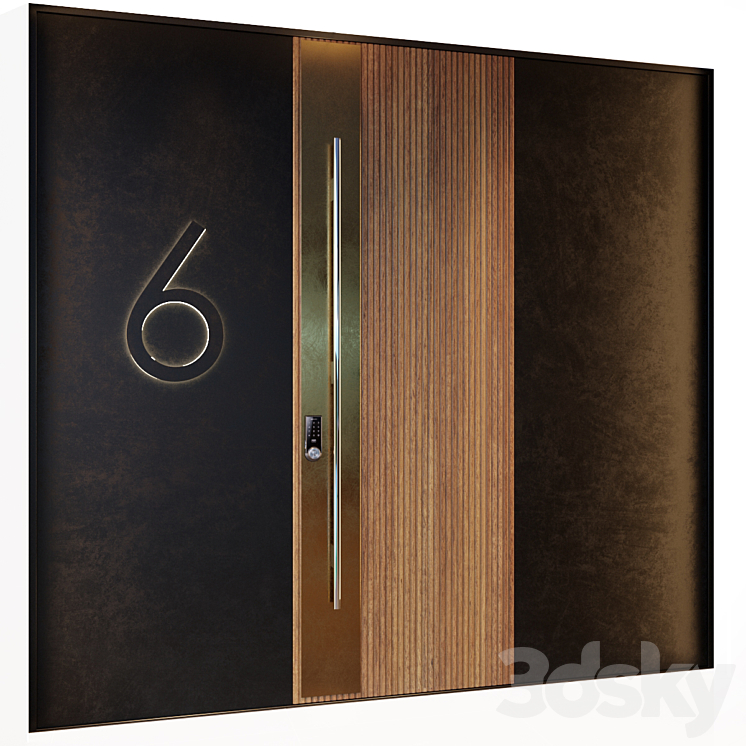 Entrance doors 3D Model Free