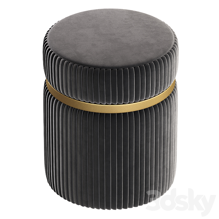 Poof BERNIE by Cazarina Interiors\/Пуф БЕРНИ 3D Model Free