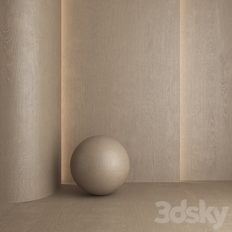 Wood materials Oak - 7 colors - set 11 3D Model Free