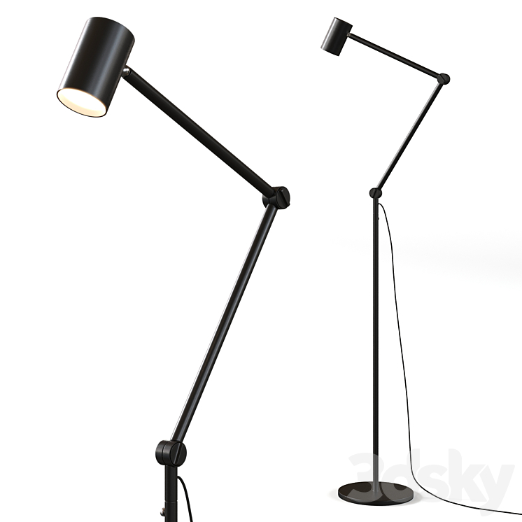 Nymane Floor reading Lamp by IKEA Floor lamp 3D model