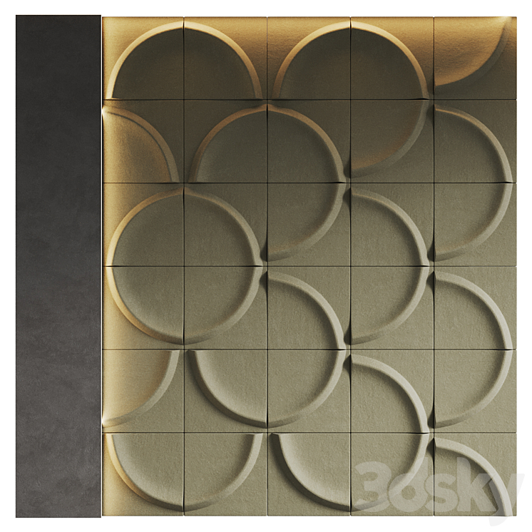 GAIA Acoustic Wall Panel by Blastation 3D Model