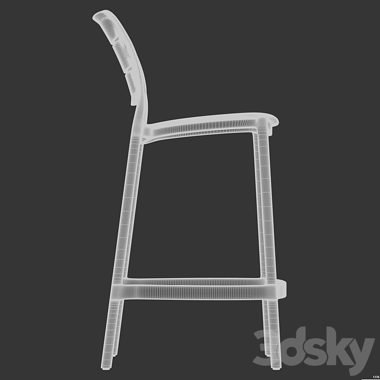 Kave Home Morella Bar Stool Chair 3D model