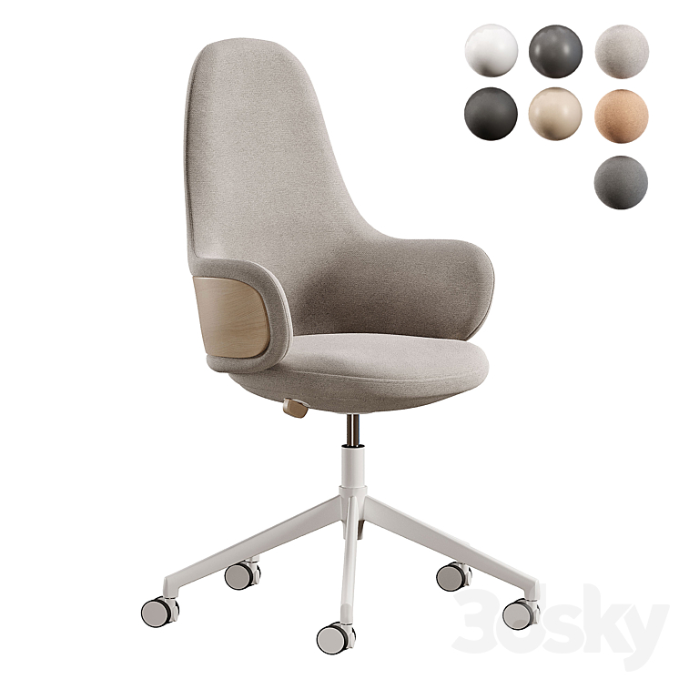 Alki Lan Office Chair 3DS Max 3ds Max Files