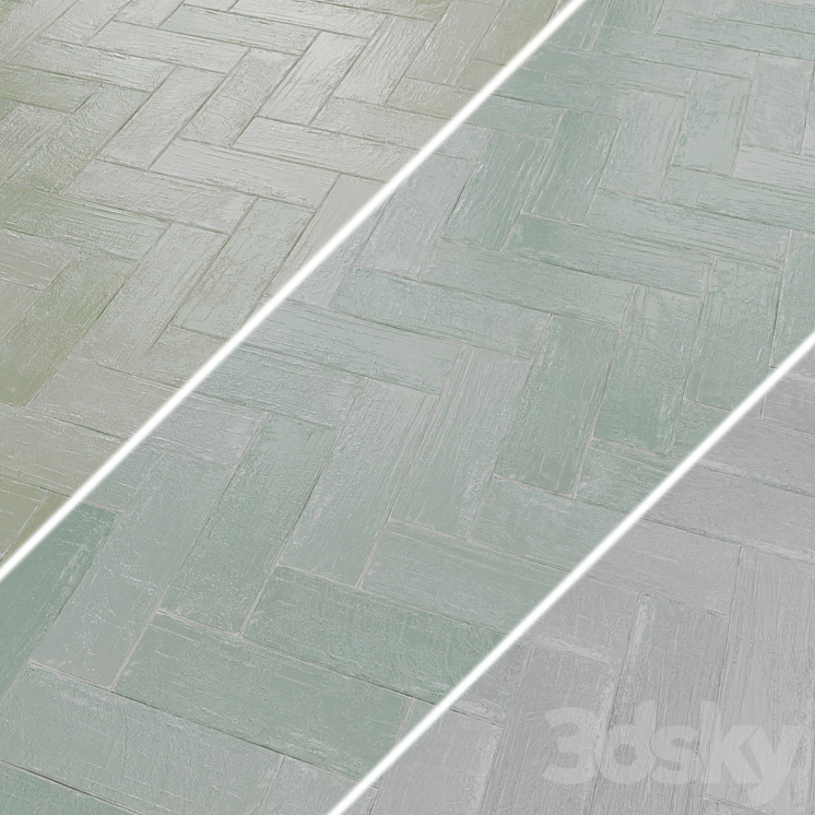 Porcelain stoneware tiles EQUIPE MALLORCA 6.5x20 3D Model
