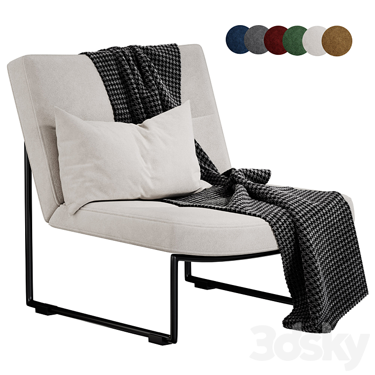 Hebbes armchair By Harvink 3DS Max Model - thumbnail 1